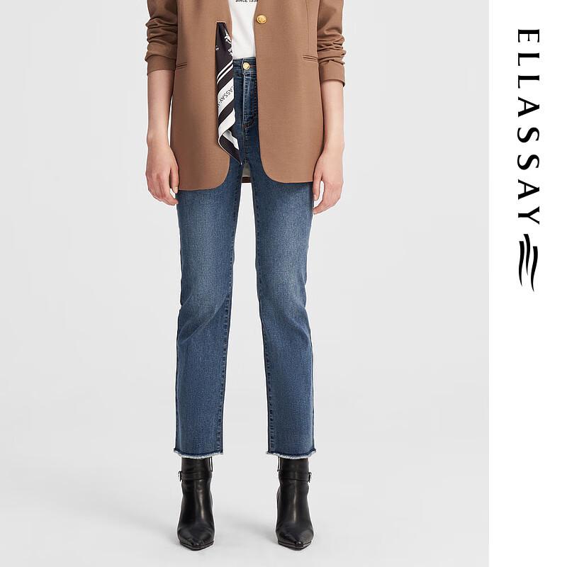 

ELLASSAY Women s Magic Flared Cotton-Feel Denim Jeans L