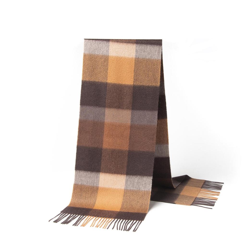 2025 British Plaid Wool Scarf for Men & Women - Warm, Autumn/Winter Style