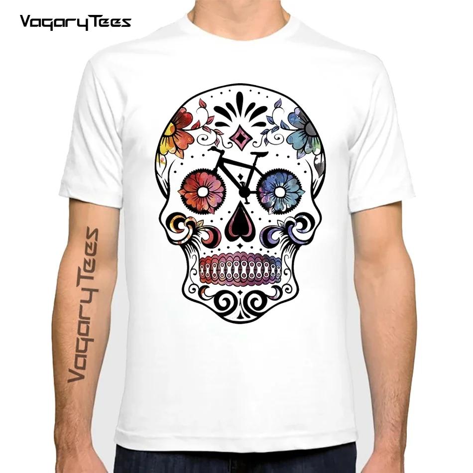 Summer Men T-shirt Downhill Biking Print Casual Heartbeat Stimulation Exercise Male Harajuku Tshirt  Men Clothing