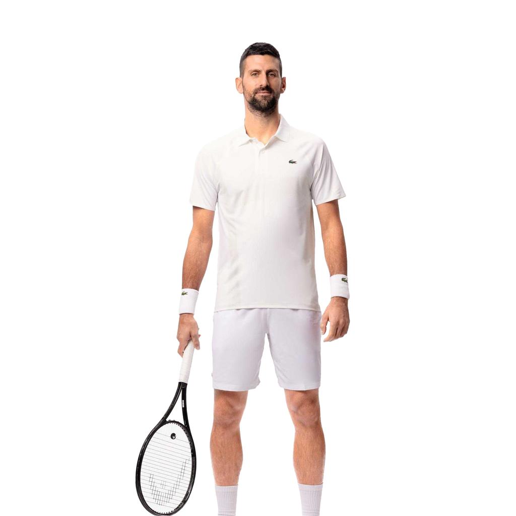 Lacoste Herren Novak Djokovic Tennis-Polohemd für den Platz