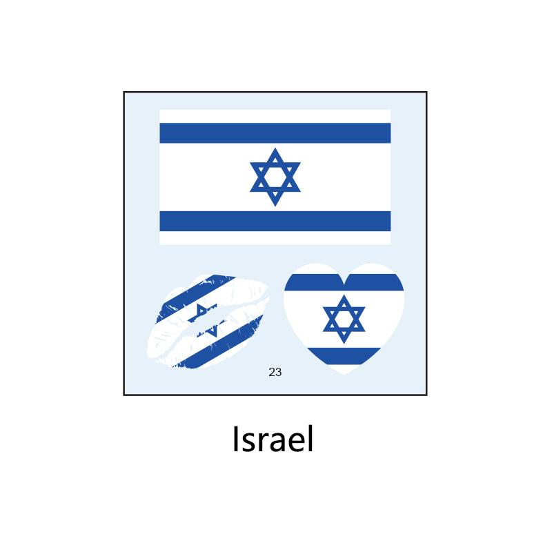 Football Sports Match National Flag Stickers Football Fans Cheer and Assist for Soccer Players,Face Arm Body Temporary Tattoos