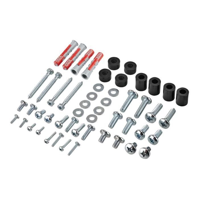 TV-Wandhalterung FULLMOTION HAMA - Aluminium, Stahl, verchromter Kunststoff - Schwarz - 32"-65" - Neigung -12° bis 2°