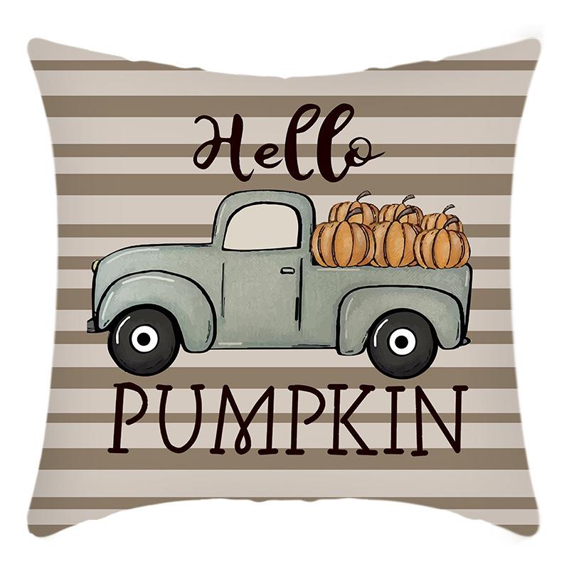 

New Thanksgiving Pillowcase Pumpkin Letter Print Home Decoration Holiday Pillow Pillowcase 45 * 45Cm pillowcase