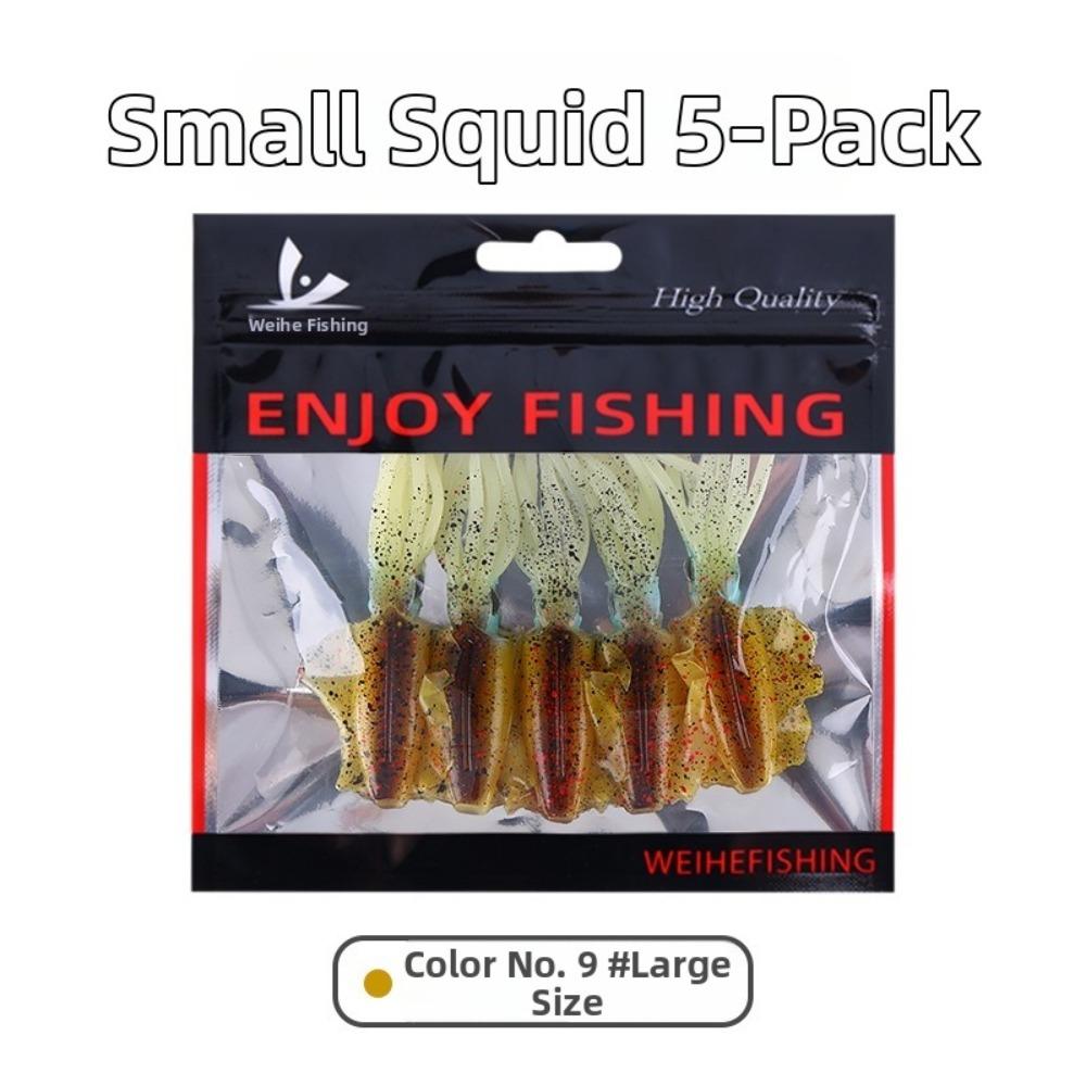 Lifelike Design Squid Fishing Bait Soft Material PVC Swimbait 2026 Fishing Lure Fishing
