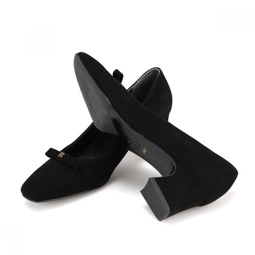 BARBARA Leather Suede 5cm Pumps Bbh708bk