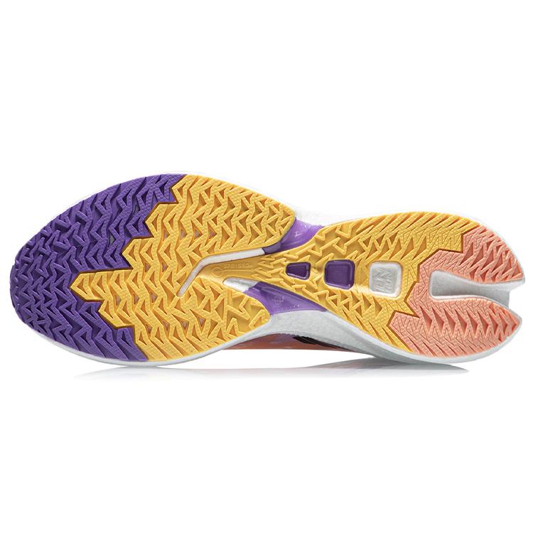 New LiNing Feidian Discovery Dopamine Dressing Low Top Running Shoes Women's White Purple ARMR006-3