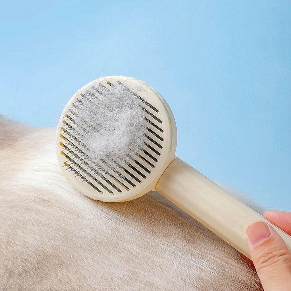 Pet Accessories Self Cleaning For Cats Dog Massager Scraper Hair Remover Pet Comb Cat Brush