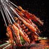 100/200Pcs BBQ Skewers Stainless Steel Heavy Duty Rust Resistant Metal Skewers Outdoor Barbecue Grill Skewers