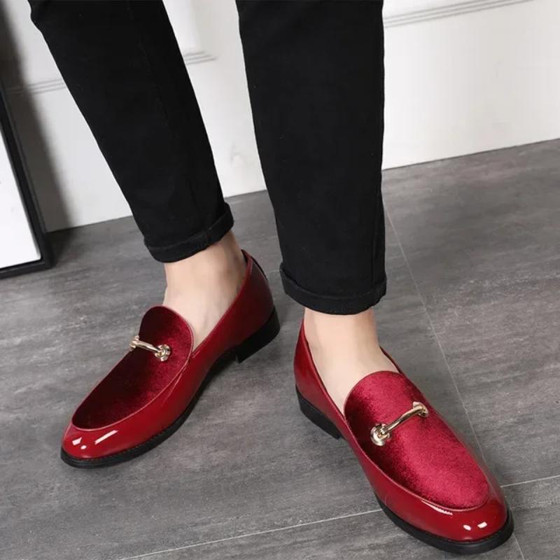 2024 Fashion Pointed Toe Dress Shoes Men Loafers Patent Leather Oxford Shoes for Men Formal Mariage Wedding Shoes Zapatos Hombre