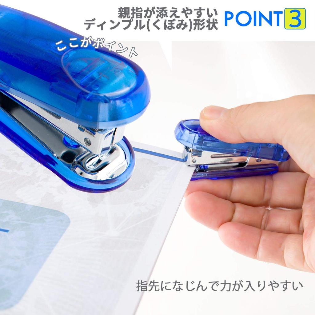 Lion Office Mini Stapler, No. 10, 15-Sheet Capacity, Blue, CS-10CS