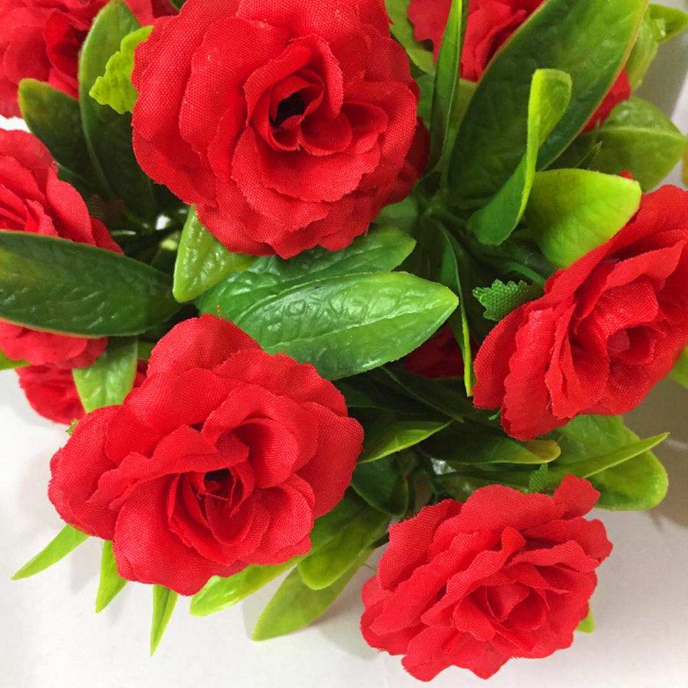 Flower Rose Plant Potted Bonsai Living Room Office Artificial Flower