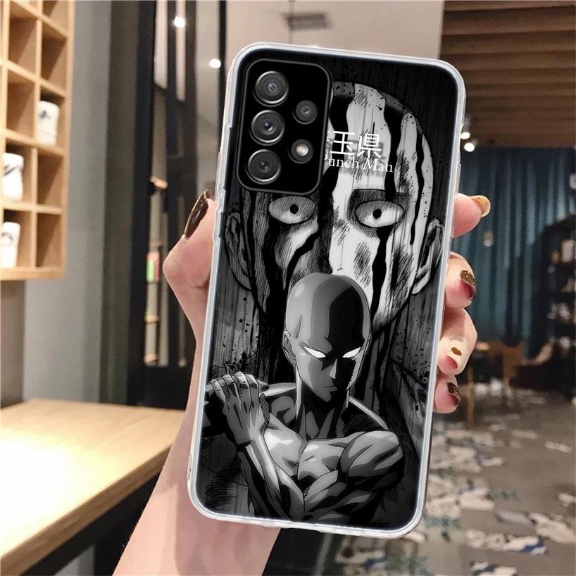 One P-Punch-Man Saitama King Soft Phone Case For Samsung Galaxy A16 A26 A36 A56 A15 A14 A13 A55 A54 A53 A35 A34 A33 A25 A24 A23