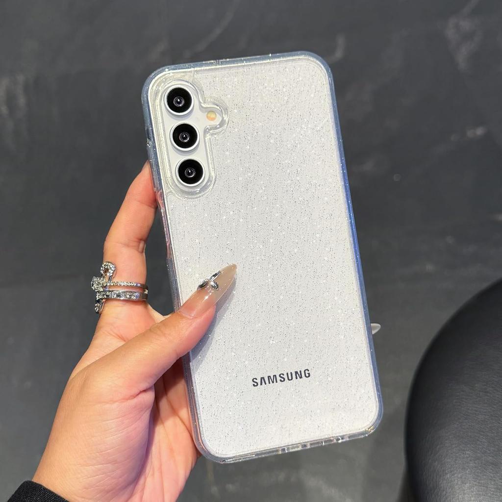 Glitter Case For Samsung Galaxy S25 Edge S24 FE S23 Ultra S22 Plus S21 S20 A56 5G A55 A36 A26 A16 A06 A35 A25 A15 A34 Note 20 Cover Phone Accessories