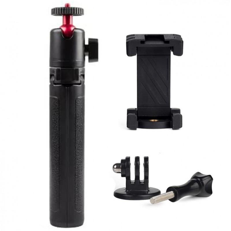 Mini Tripod Smartphone Action Camera GoPro DJI Osmo Mobile Desktop Selfie Stick Handheld Stand Adjustable 22-45cm