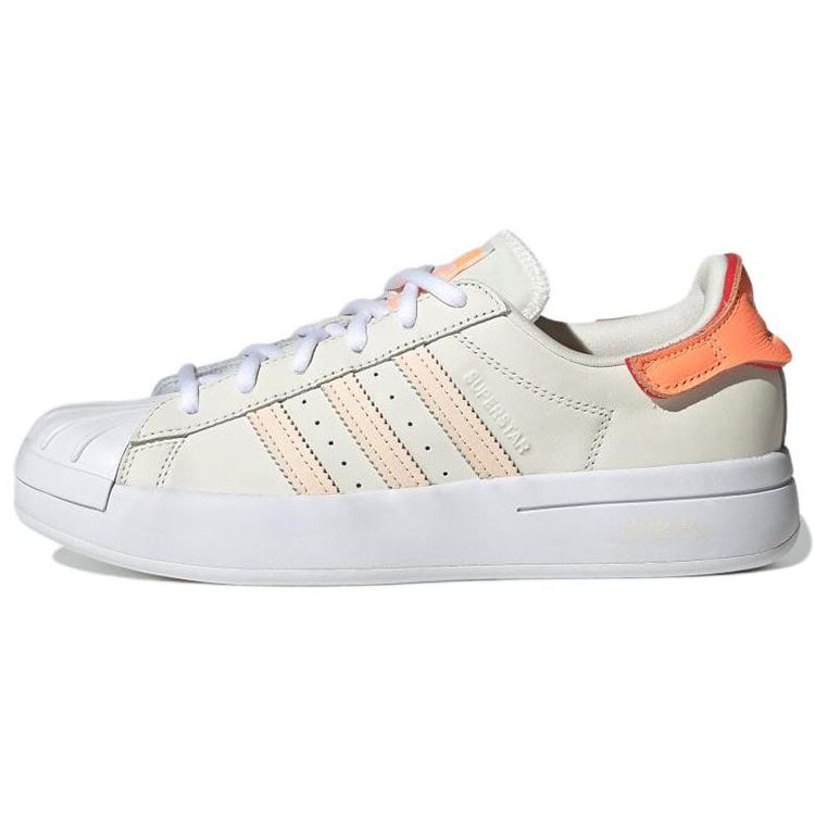 Adidas Originals Superstar Ayoon Leather Low-Top Sneakers Unisex Sneakers White Orange GW9588