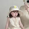Summer Baby Girl Sun Hat Breathable Mesh Wide Brim UV Protection Sweet Bucket Hat Trendy Lightweight Outdoor Cap