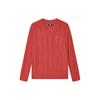 Solid Color V-Neck Casual Pullover Sweater Women Sweater Legendary-Red F11W341408F-RD