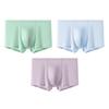 Male Spring and Summer Ice Silk Without Trace Breathable Antibacterial Quick Dry Motion A Piece of Flat Angle Underwear