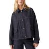 Levis FW24 Wellthread Series Pleated Detail Loose Comfortable Denim Jacket Women Jacket Deep-Indigo A9186-0000