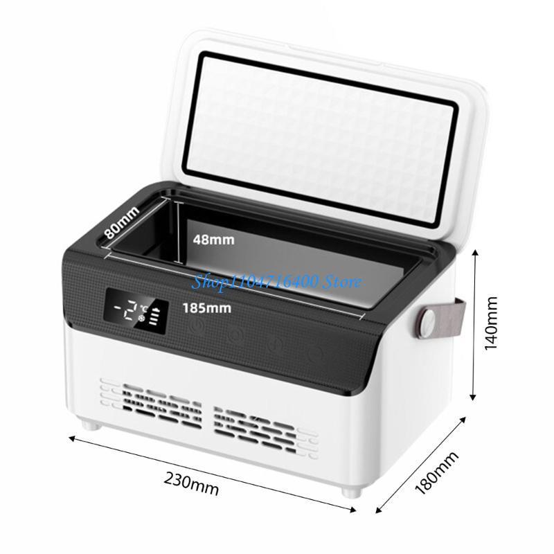 y1gd Double Layer Temperature Display Car Coolers Box with Temperature Display ABS Construction And Easy Transport