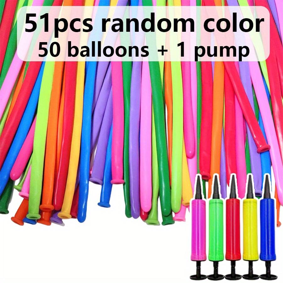 

51/101/201pcs Colorful Long Balloons with Pump Magic Twisting Latex Ballon for Birthday Party Wedding Decoration DIY Animal JXB Other
