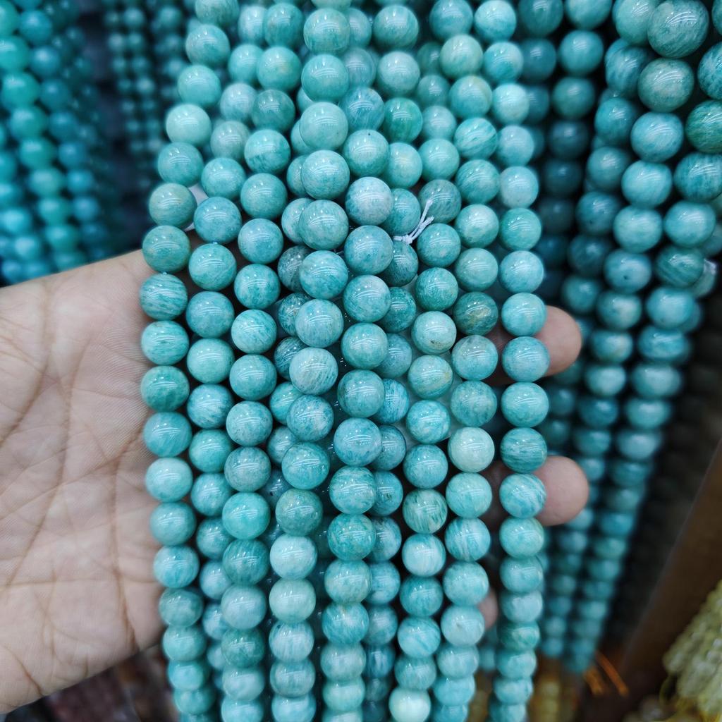 Jade Amazonite Round Beads - DIY Jewelry Accessories & Buddhist Beads