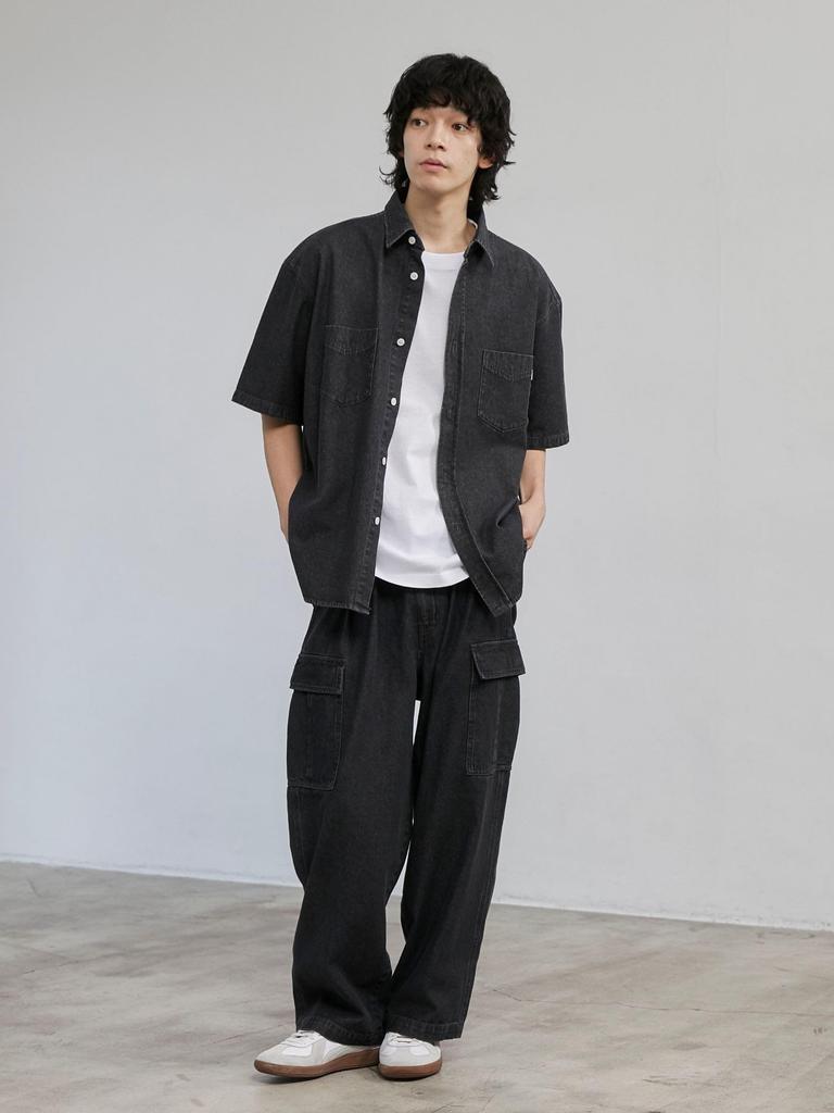 Cohen C.DENIMS Denim Easy Cargo Pants 75406030379 1950 DK.GRAY(19) M