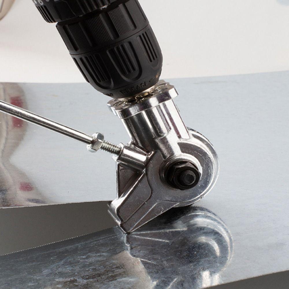 Free Cutting Electric Drill Plate Cutter Metal Punch Scissors  Cutting Iron Steel Copper