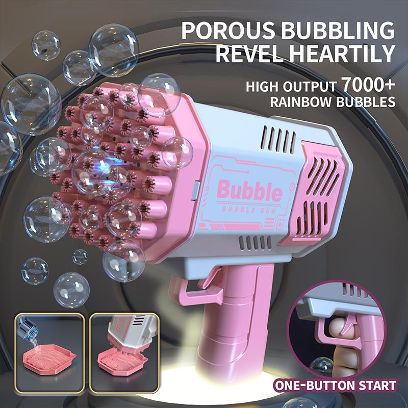 

40 Hole Bubble Machine Fully Automatic Bubble Blowing Light Outdoor Bubble Machine Without Battery Without Bubble Water Set