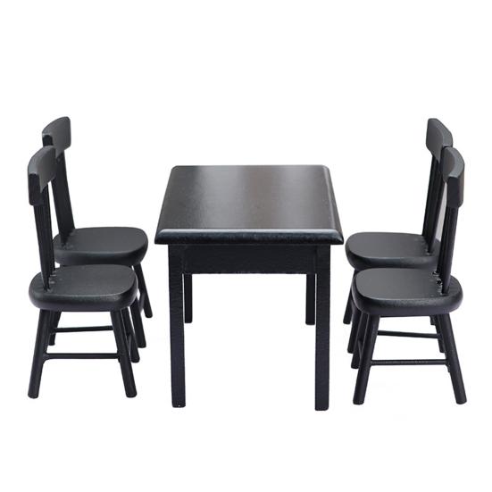 

5 шт./компл. полезный антидеформируемый легкий в переноске миниатюрный стул мебель стол мини модель для домашнего хозяйства