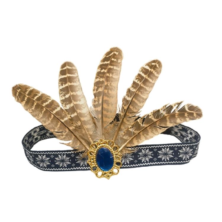 Elegant Feather Headband Cosplay Costume Ethnic Hairband For Adult Children Stage Props Accessories and Themed Parties