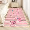 Pink Princess Style Children Room Bedside Carpet Girls Bedroom New Irregular Bow Carpet Special Shape Living Room Large Area Rug