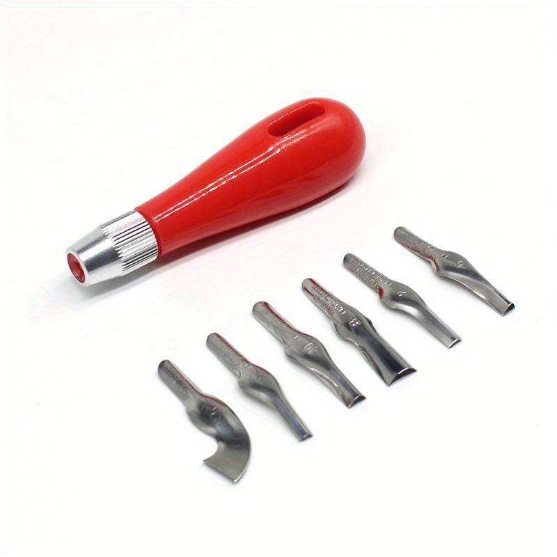 

Carving Tool Practical Beginner DIY Portable Cutter Art Supplies Ergonomic School Engraving Multifunctional красный