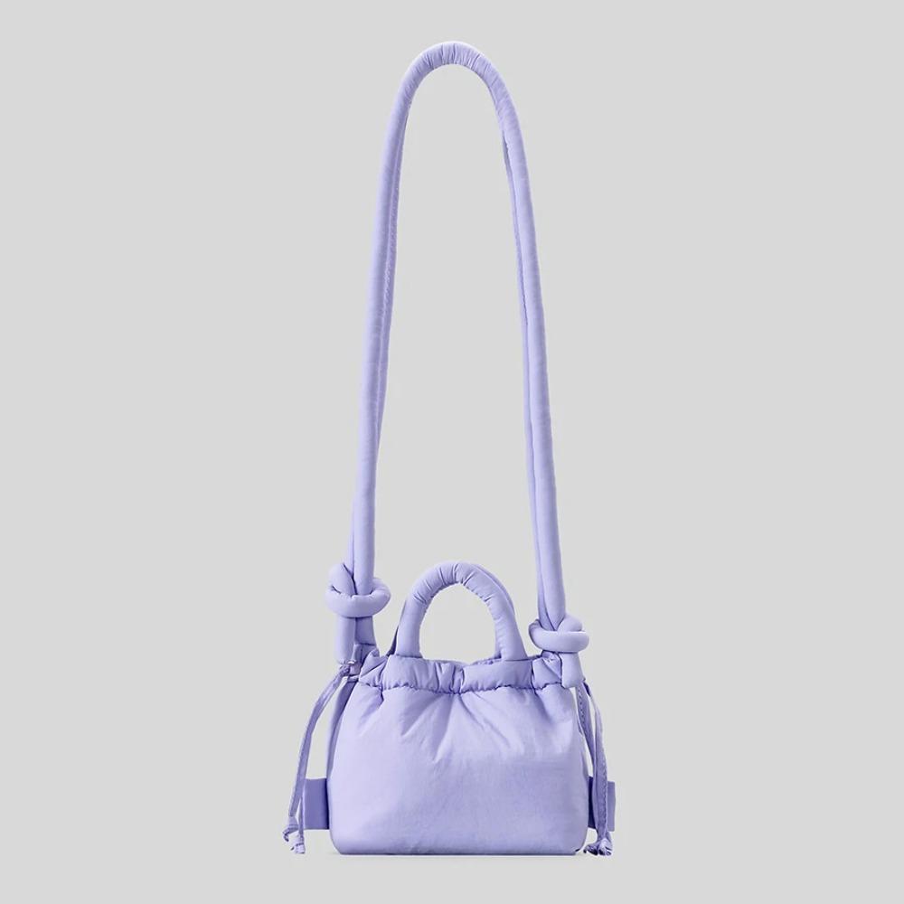 Soft Puffer Tote Bag Nylon Down Padded Cotton Shoulder Bag Mini Crossbody Bag Lady Handbags Women Fashion Shopping Bag 6Colors
