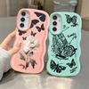 Butterfly Flower Soft Phone Cover Case for Samsung Galaxy A15 A16 A21s A12 A13 A52 A14 A11 A53 A33 A22 A05 A23 A04 A06 A03