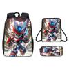 Children Cartoon Pattern Breathable Backpack Three Piece Set