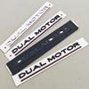 3D ABS Litery Logo Samochodu DUAL MOTOR Tylny Bagażnik Emblemat Odznaka Naklejka Naklejki Do Tesla Model 3 Model X Model S Y Akcesoria