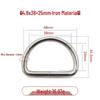 Iron Silver D-Ring Buckle for Handbag & Backpack Accessories
