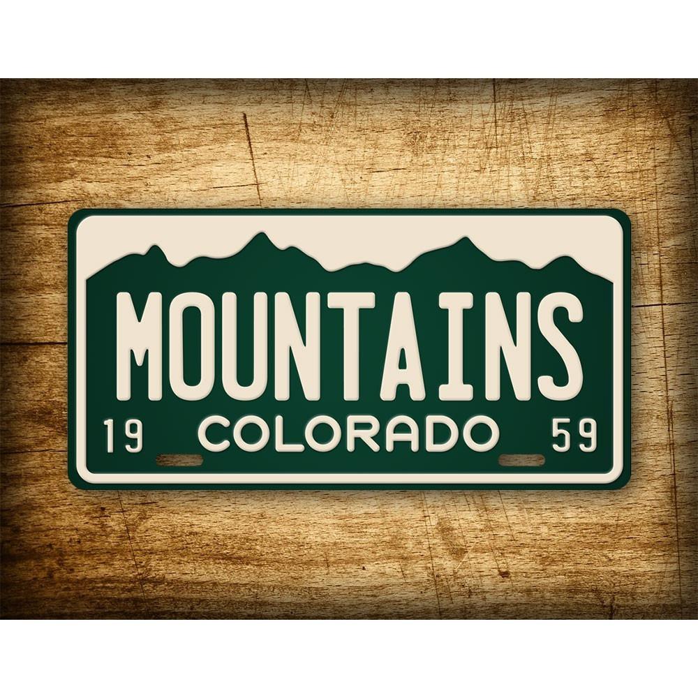 Custom Vintage Colorado License Plate Retro Auto Decor Sign