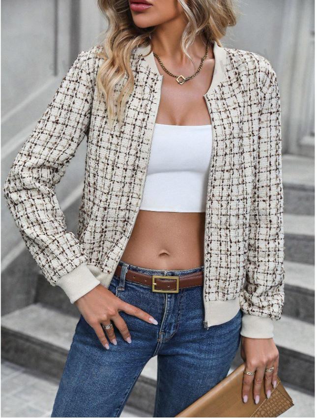 

2026 Autumn Long Sleeve Zipper Cardigan Print Jacket XL