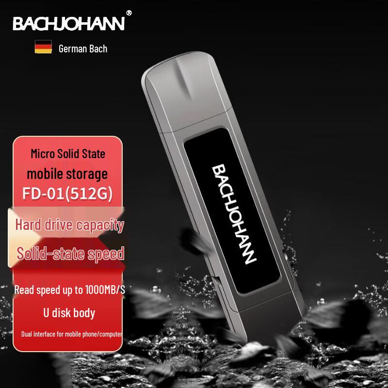 

BACHJOHANN FD-01 Dual Interface Portable SSD