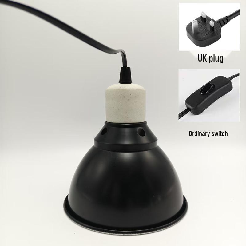 In-Stock UVB/UVA High-Reflectivity Reptile Heat Lamp Cover - Heat-Resistant, Deep Bucket for Tortoises