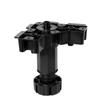 OCTO+ ADJUSTABLE KITCHEN LEG 85-110 BLACK WITH TRIANGLE EXTENSION 100-140. 4 Units