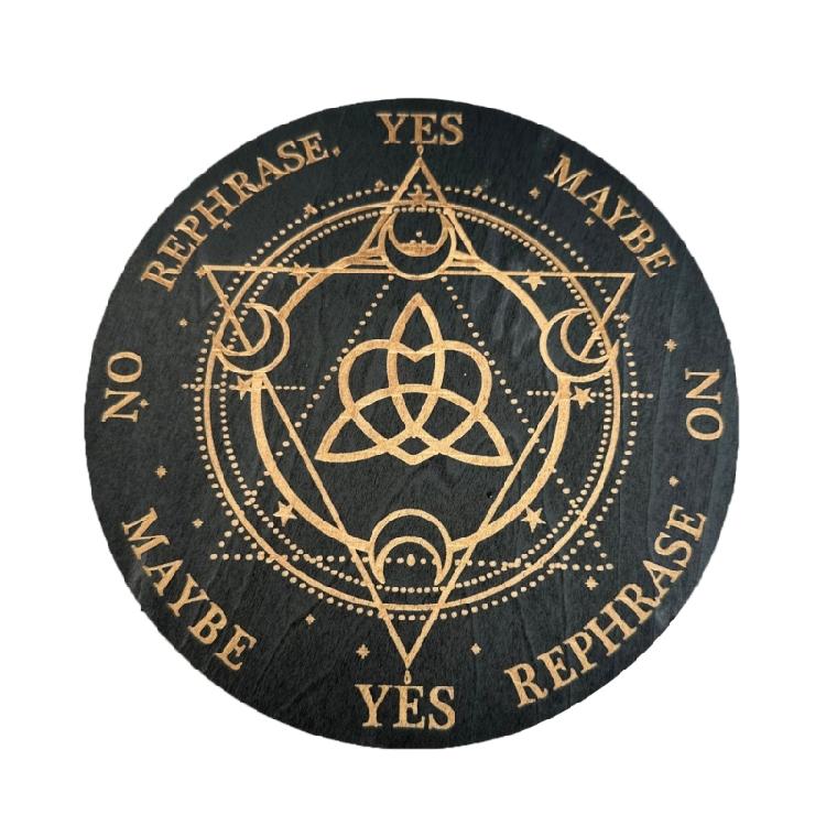 Holz Pendelbrett für Divination Mondenergie Platten Meditation Hexerei Zubehör Altar Metaphysische Astrologie Rituale