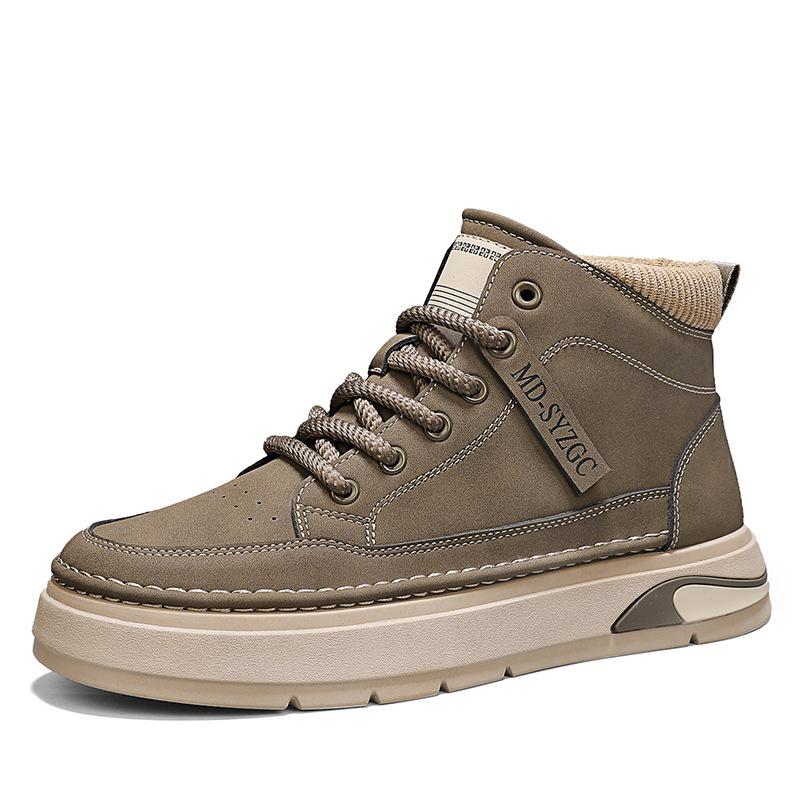 Fashion Shoes for Men Fashion High-top Casual Men Shoe High Quality Non-slip Platform Boots Men Wear Resistant Sneaker Zapatillas Hombre