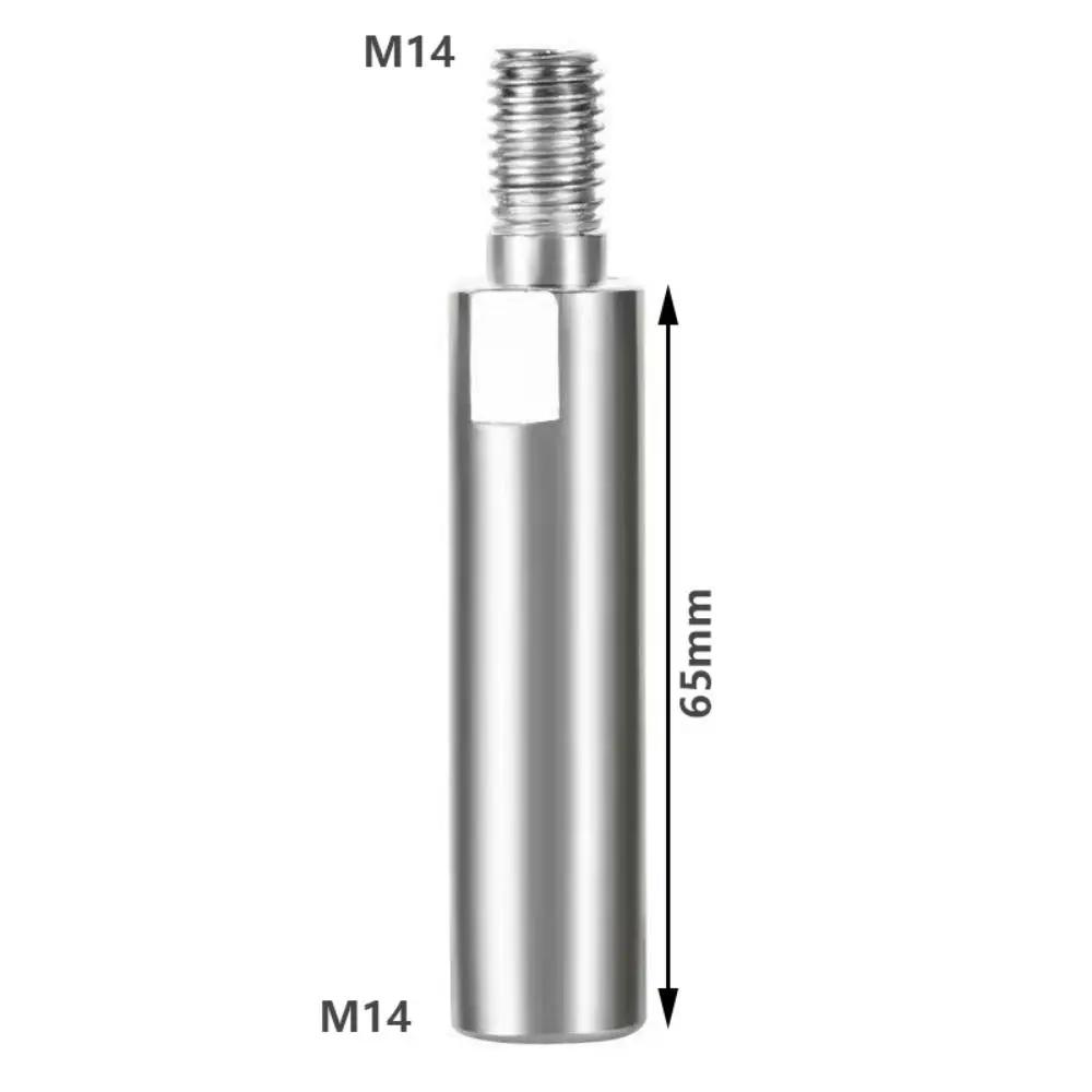 Steel Thread Adapter Extension Rod M10 M14 Power Tool Angle Grinder Connecting Rod 65/80/95/115mm Grinding Connection Adapter