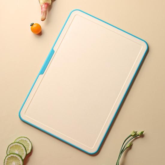 Plastic Cutting Board Set with Stand PP Chopping Boards for Meat Fruit Veggies Non-Slip Dishwasher Safe Space-Saving Kitchen Organizer