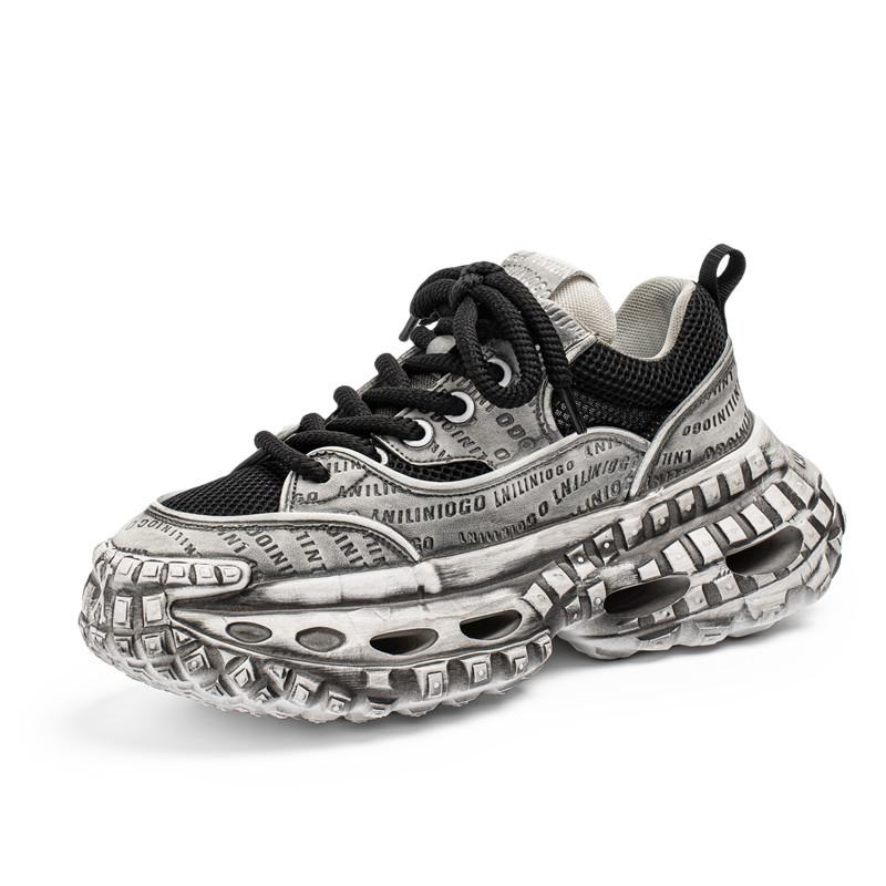 

Summer new heightened platform dad shoes men s mesh breathable trend color matching youth casual sports shoes men 39