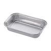 Talerz aluminiowy kwadratowy do grilla 17x10,5 cm zestaw 4 sztuk