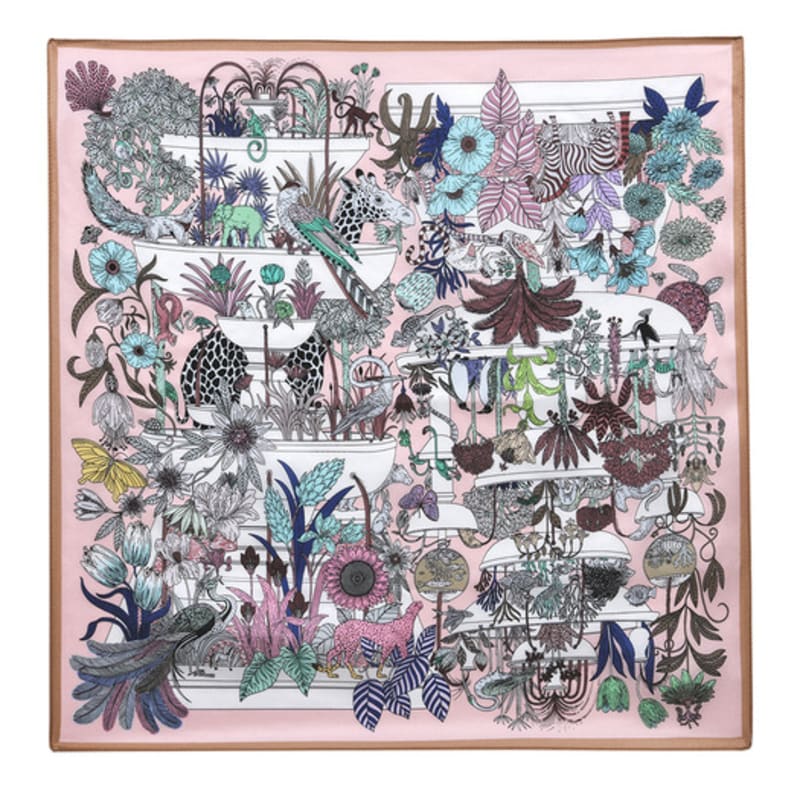 DOYOUKNOWMC ALL SEASON Safari Mood Print Pink Petite Scarf